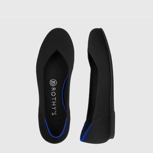 Rothy’s New in Box Black Flat + Insoles | Size 7
